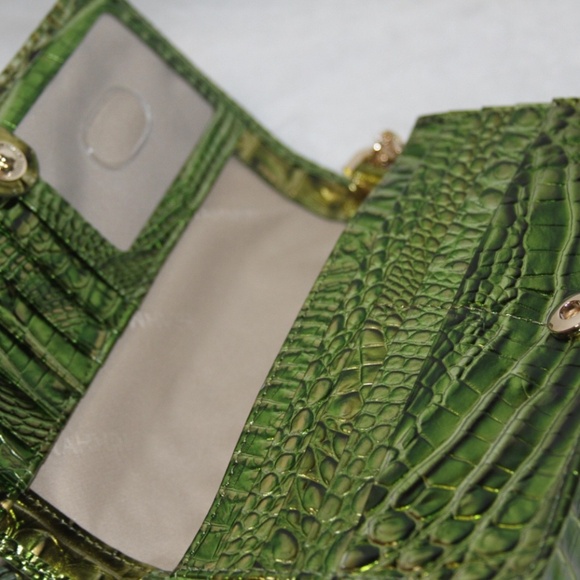 NWT Brahmin Minuette Cacti Green Melbourne Leather Purse - Picture 5 of 6